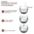 thumbnail image 2 of Velas flotantes blancas de 3" (paquete de 24), sin aroma, para centro de mesa, de Stock Your Home, 2 of 7