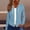 Light Blue, variant on IUYRTFE Women's Lightweight Zip Up Hoodie Long Sleeve Drawstring Casual Summer Solid Color Top with Pockets