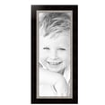 thumbnail image 2 of ArtToFrames 17" x 44" Espresso with Silver Lip Picture Frame, 17x44 inch Silver Wood Poster Frame (WOM-4951),  Pack, 2 of 7