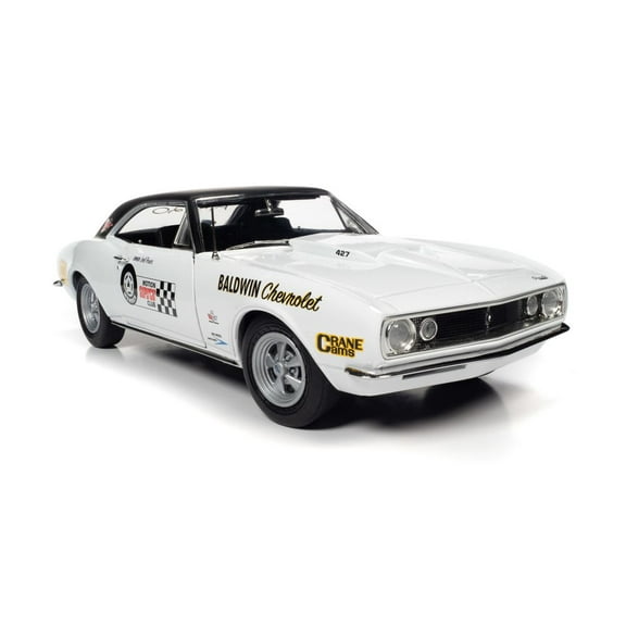 1967 Chevy Camaro SS 427, White - Auto World AMM1275 - 1/18 Scale Diecast Model Car