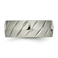 thumbnail image 4 of Titanium Polished Diamond Cut Ring, 4 of 6