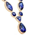 thumbnail image 6 of J&H Designs 7838-NE-Topaz Multi-shape Crystal 'Y' Necklace and Earrings Jewelry Set, 6 of 7