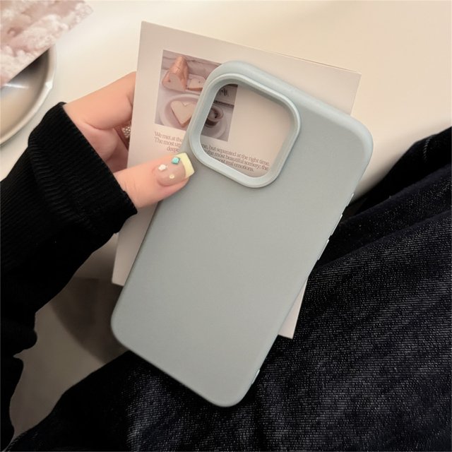Funda de silicona suave y mate con estilo, funda protectora a prueba de golpes para iPhone 16 15 14 13 12 Pro Max 16 Plus