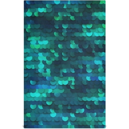 

Hyjoy Mermaid Kitchen Dish Towel Set of 4 Super Absorbent Soft Drying Cloth Tea Bar Towels 28 x 18 Inch