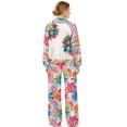 thumbnail image 2 of Xixirimido Colorful Bohemian Floral Print Women's 2 Piece Outfits Lounge Set Mock Neck Long Sleeve Sweatshirt With Wide Leg Pants Sweatsuits Fall Fashion Airport Tracksuit, X-Large, 2 of 7