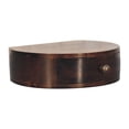 thumbnail image 3 of Artisan Furniture Solid Wood California Walnut Wall Mounted Rounded Bedside, 3 of 9