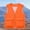 001 Orange, variant on Men's Thin Sports Multi-bag Mountaineering Outdoor Sleeveless Cargo Vest Jacket Loose Casual Outwear