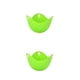 thumbnail image 4 of Inteprter Huevo de silicona cazador furtivo Pan molde taza utensilios de cocina para hornear huevos de vapor tazón anillos cocina caldera Verde 2Conjunto, 4 of 6