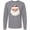 Athletic Heather, variant on Cute Santa Claus Face Long Sleeve T-Shirt
