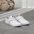 thumbnail image 2 of Sneaker Keds Courty Core con cordones para mujer, piel blanca, 2 of 8