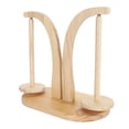 thumbnail image 1 of Wooden Yarn Ball Holder with Dual Axes , Strong Suction, Easy Assembly  Excellent Log Material Yarn Spindle Dispenser, Suitable for Most Scenarios, 1 of 8