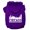 Purple, variant on Chicago Skyline Screen Print Pet Hoodies