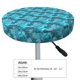 thumbnail image 4 of Easygdp Seahorse Print Easy To Install Bar Stool Covers&Stool Covers Round&Elastic Stool Cover, Barstool Covers,Washable&Bottom With Elastic Edge-12 inch, 4 of 7