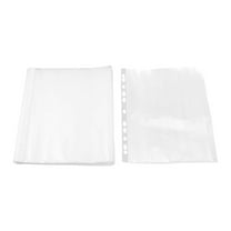Unique BargainsOffice Plastic A4 Paper Storage Sheet Protector Clear 0.03cm Thickness 100pcs