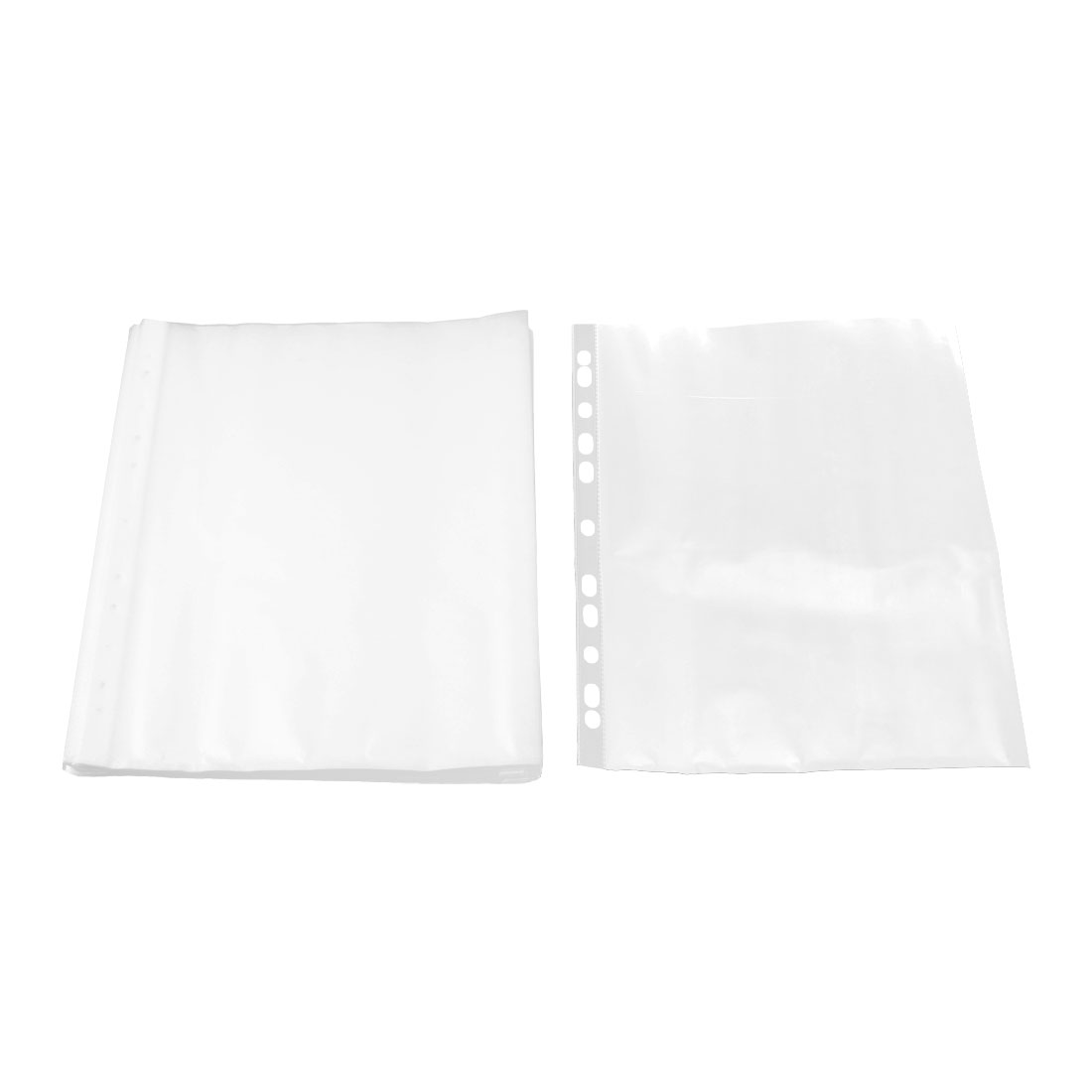 Unique BargainsOffice Plastic A4 Paper Storage Sheet Protector Clear 0.03cm Thickness 100pcs