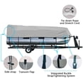 thumbnail image 2 of iCOVER Trailerable Pontoon Boat Cover, Fits 17 to 20ft Long & Beam Width up to 102in Pontoon Boat with Storage Bag (Gray 17'-20'), 2 of 5