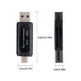thumbnail image 2 of Injueey Lector de tarjetas multifunción 2 en 1 Compatibilidad USB0 de alta velocidad No para instalar la aplicación USB2.0 de alta velocidad Estaciones de acoplamiento para portátiles, 2 of 6