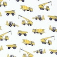 thumbnail image 2 of Hudson Baby Infant Boy Cotton Fitted Crib Sheet, Construction, One Size, 2 of 2