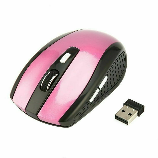 SANOXY 2.4GHz Wireless Optical Mouse Mice & USB Receiver For PC Laptop Computer DPI USA - Black2.4GHz Wireless Optical Mouse Mice & USB Receiver For PC Laptop Computer DPI USA - Pink