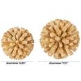 thumbnail image 3 of DecMode Brown 7" Handmade Tree Trunk Inspired Wood Orbs & Vase Filler (2 Count), 3 of 9