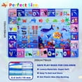 thumbnail image 4 of AKASISRUG ABC Kids Rug for Playroom 59"×78.7" Ocean Rug Baby Play Mat Alphabet Rug Sea Animal Number Shape Classroom Rug Kids Playroom Rug Early Learning Carpet for Preschool Toddlers, 4 of 8