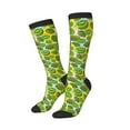 thumbnail image 2 of Daiia Sports Socks Watercolor Kiwi Fruits Summer Printed Novelty Crew Socks for Men Women Knee High Socks Cotton Socks Soft & Breathable Support Unisex Socks, 2 of 9