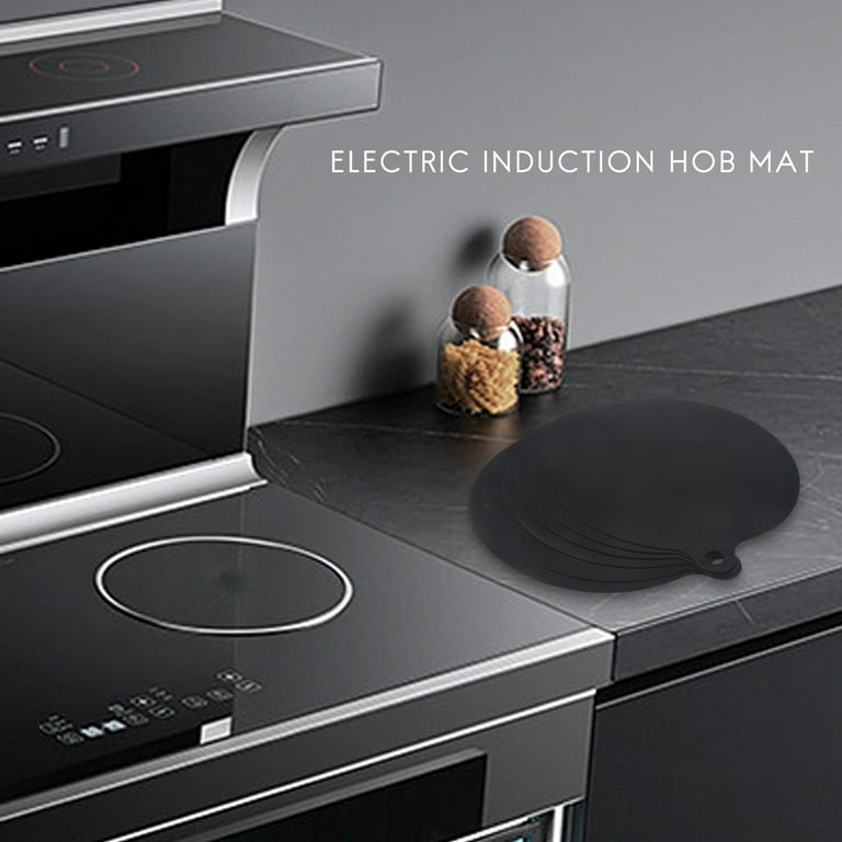 6 Pcs Electric Induction Hob Protector Mat,Anti- Silicone Mat,Cooktop  Scratch Protector Cover,Heat Insulated Mat 