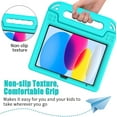 thumbnail image 4 of BMOUO Kids Case for iPad (A16) 11th Generation 11" 2025/iPad10th Generation 10.9 Inch 2022 - with Screen Protector, Shockproof Covertible Handle Stand iPad 11th/10th Generation Case for Kids, Teal, 4 of 8