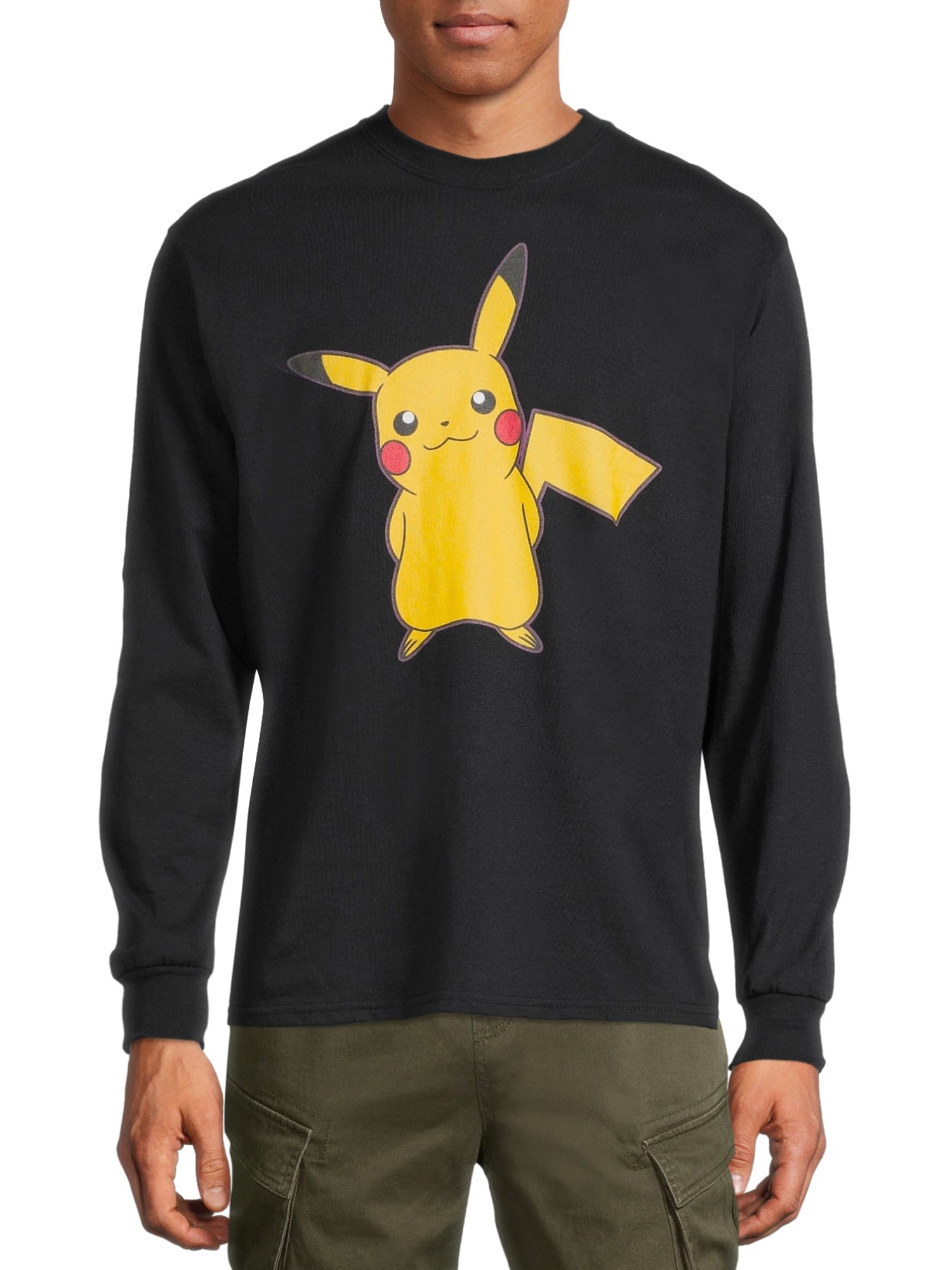 Prestige Elastisch inkt Pokemon Men's & Big Men's Pikachu Graphic T-Shirt with Long Sleeves -  Walmart.com