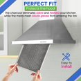 thumbnail image 3 of Bagean Stove Hood Vent Filter 8.50" x 11.25" LL62F Charcoal Grease Combo - Fits Ductless Broan Range Hood Filter Replacement - Metal Screen Filters G, 3 of 6