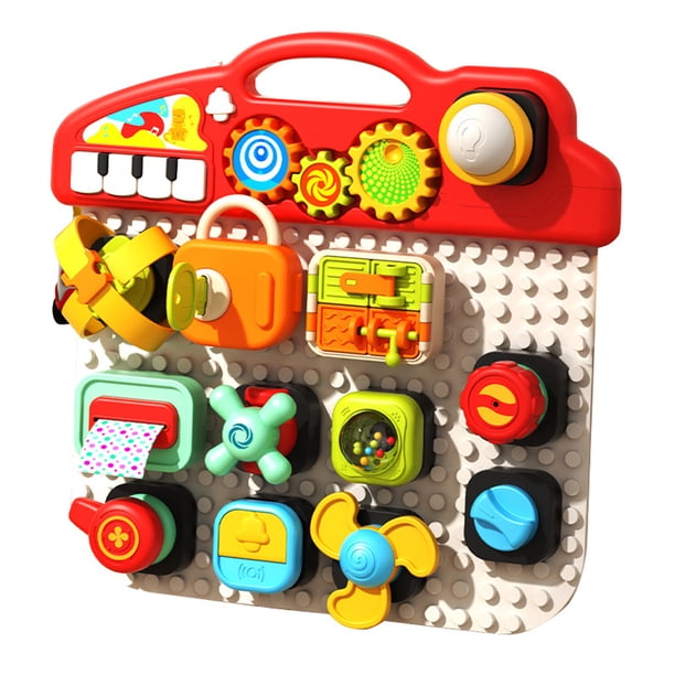 Tablero Sensorial para Bebés Montessori Ocupado Con Música Y Pequeños