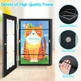 thumbnail image 5 of Moclever Kids Art Frame 12.99x9.52in Front Opening Wooden Frame Artwork Display Storage Frame A4 Picture Frame Wall Display for Photo Art Projects Picture Children Drawing 2 Pack, Black, 5 of 10