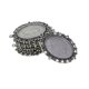 thumbnail image 4 of Ajuste de cabujón 10 Piezas De Bisel Ovalado Bandeja Cabujón Collar Colgante De Plata, 4 of 5