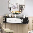 Wall Mount Salon Station Modern Styling Station with 2 Drawers and 5