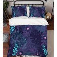 thumbnail image 2 of 3D Purple Leaves Funda de edredón Juego de ropa de cama Fundas de almohada 117, 2 of 2