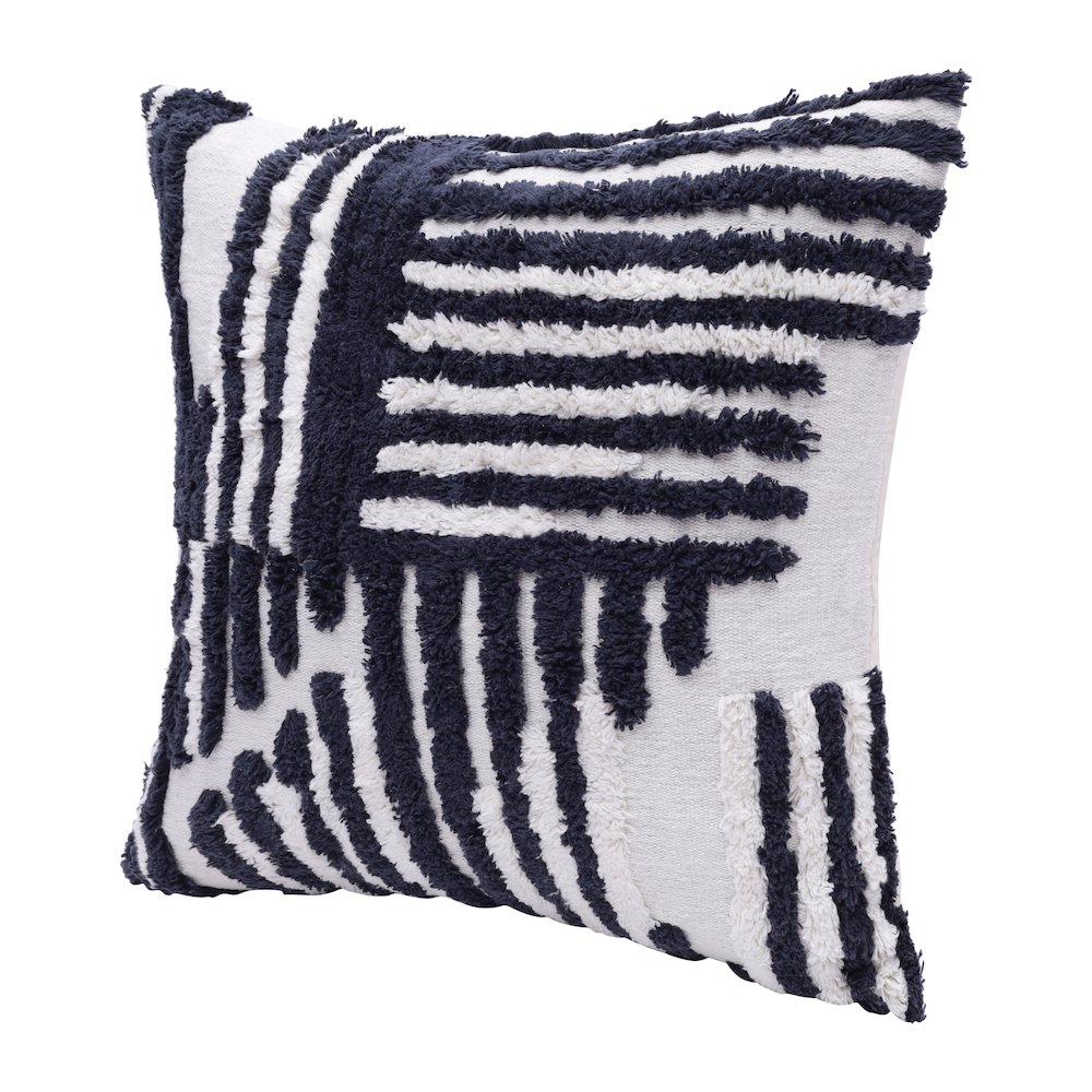Ox Bay Geometric Shag Decorative Throw Pillow by Stacy Garcia, 22" x 22"