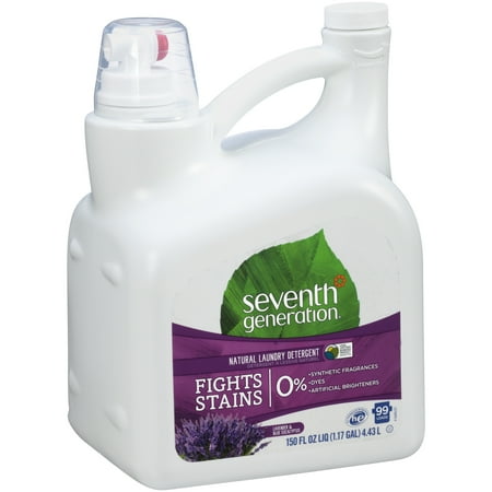 Seventh Generation Natural Liquid Laundry Detergent, Lavender & Blue Eucalyptus, 99 loads, 150oz
