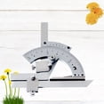 thumbnail image 1 of BRIGHTFUFU Angle Measuring Ruler Silver Precision Goniometer for Measuring Angles in Woodworking, 1 of 8