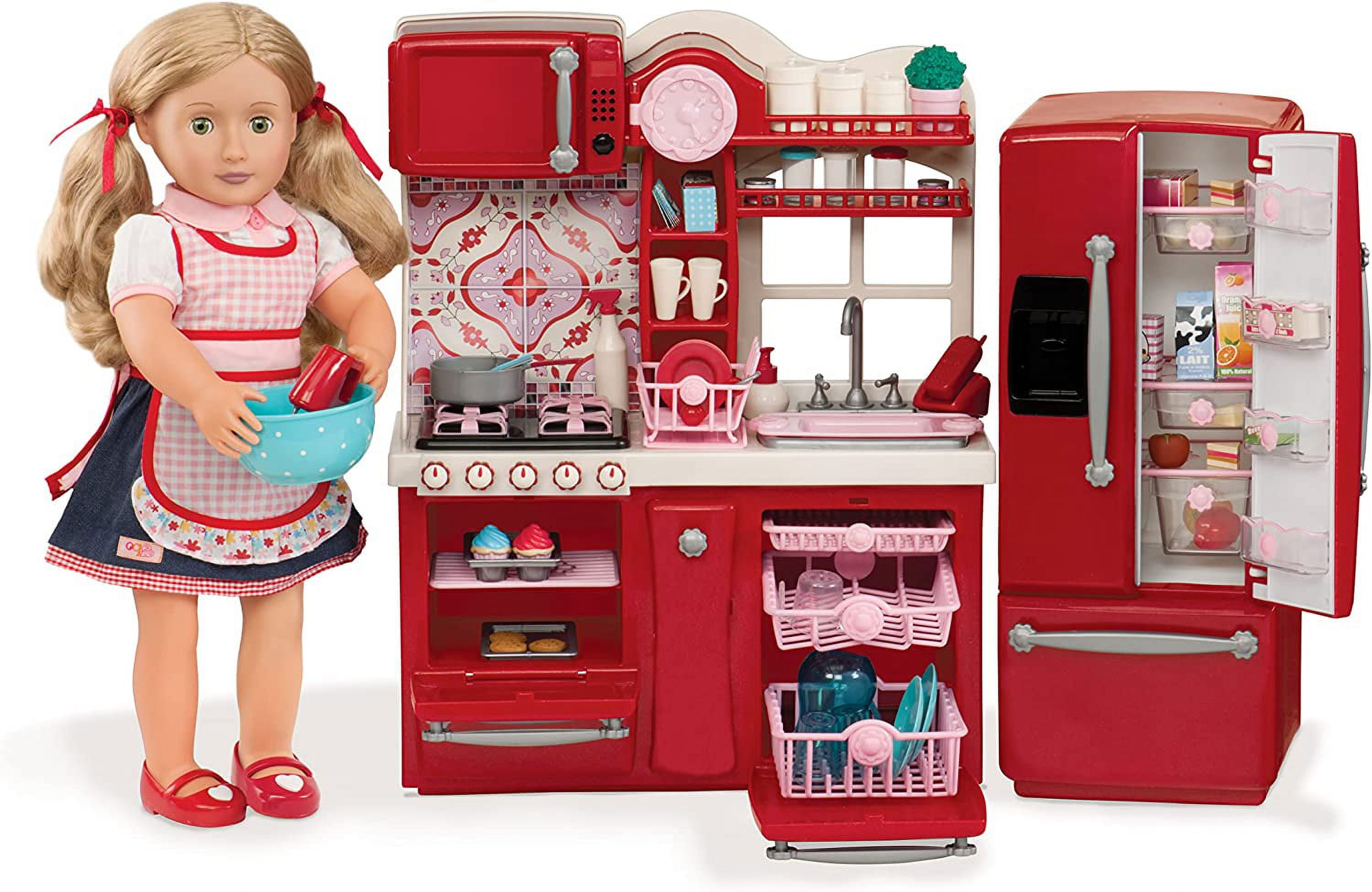 Our Generation Dolls Doll Gourmet Kitchen Set 18