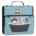thumbnail image 5 of FORMRS Zipper Binder with Shoulder Strap 2-inch Ring 500 Sheet Capacity File Bag, Pirate Animals, 5 of 5