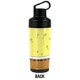 thumbnail image 2 of Spongebob Official Spongebob Smiling Face 18 oz Insulated Water Bottle, Leak Resistant, Vacuum Insulated Stainless Steel with 2-in-1 Loop Cap, 2 of 7