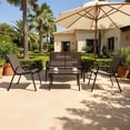 thumbnail image 5 of Sala Exterior Para Jardín Terraza Patio 4 Piezas Con Mesa De Vidrio marron, 5 of 5