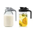 thumbnail image 1 of 2Pack 32oz Glass Pitcher with Lid-Creamer Container for Sun Tea, Juice, Cold Brew Coffee, Breastmilk Storage Container, 1 of 5