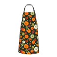 thumbnail image 2 of Pofeuu Harvest Pumpkins Print Waterproof Apron with Pockets Adjustable Cooking Aprons Kitchen Bib for Baking Household Cleaning, 2 of 8
