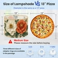 thumbnail image 2 of Lampshades 2 Pack Boho Brown Green Orange Peony Floral Vintage Flowers Red Flower White 13"x13"x10" Light Shade for Table Lamps Floor Lamps Drum Lamp Shades Lampshade Replacement Easy Assembly, 2 of 8