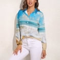 thumbnail image 3 of Starfish Beach Long Sleeve Blouse Woman Streetwear Casual Shirts Summer Oversize Woman Streetwear Clothing Birthday Present, 3 of 7