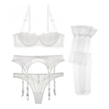 

Varsbaby Sexy Lace Push Up Lingerie Set For Mu