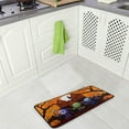 thumbnail image 2 of GZHJMY Happy Halloween Kitchen Rugs, 39"x20",Non Slip Washable Cushioned Carpets Polyester AntiFatigue Comfort Porch Floor Mat Doormat Halloween Decoration, 2 of 7