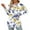 Yellow, variant on Women's Printed Long Sleeve Round Neck Loose T Shirt Fashionable Casual Top for Fall Winter