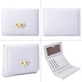 thumbnail image 5 of Personalized Name Customized Initials Wallet Fashion Wallets Girls Cute Coquette Bow Small Wallet Aesthetic Card Holder ID Window Purse for Women,Purple, 5 of 7